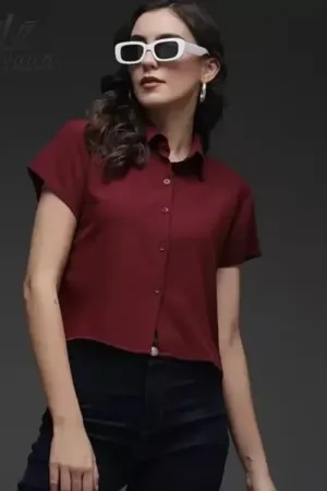 Shirt for Women | Stylish Solid Regular Fit